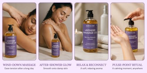 Majestic Pure Lavender Massage Oil, Relaxing Aromatherapy, 8 Fl Oz - Image 5