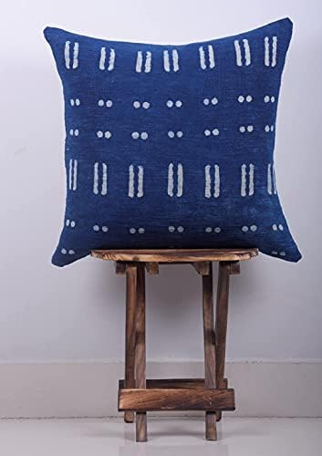 Trade Star Indigo Square Cushion Cover Handmade Sofa Pillowcase Hand Block Farmhouse Accent Cushion Cover Luxury Sofa Throw Pillow Cover for Living Decor (Indigo (Blossom), 18 X 18 Inch) - Image 5