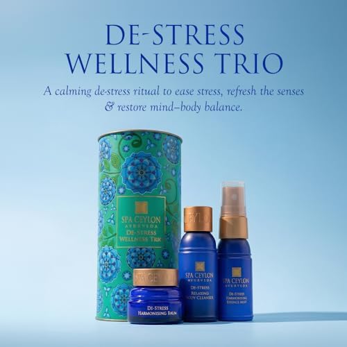 SPA CEYLON De-Stress Wellness Trio Set, Holistic Spa Essentials for Calming, Natural Ingredients, Ayurvedic Bath Gift Set, Shower Gel, Body Mist, Balm (150 g, Frankincense) - Image 5