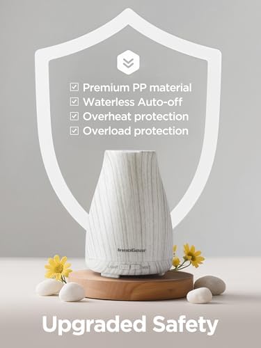 InnoGear Essential Oil Diffuser Ultrasonic Diffusers for Home, White Grey - Image 4