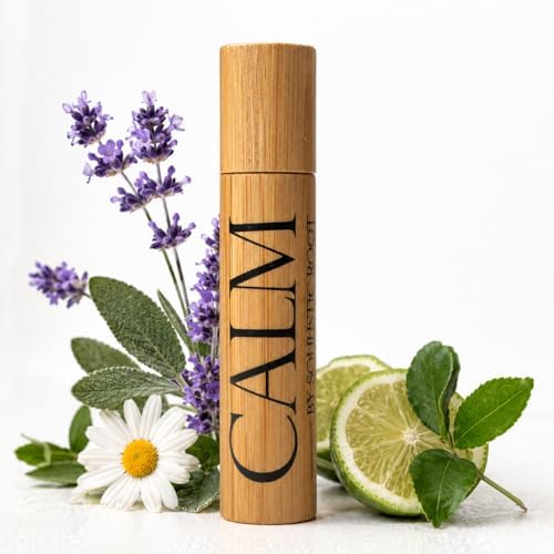 Calm Essential Oil Roller – Aromatherapy Roll On with Lavender & Chamomile – Calming Essential Oil Rollerball for Women, Self Care, Travel, Meditation & Wellness Gift – 10ml | Soulistic Root by SoulisticRoot