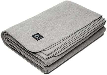Arcturus Tahoe Wool Bed Blanket | Soft, Breathable Wool Blanket for Year-Round Comfort - King Size (90"x 108") | Thick, Washable & Warm (Stone Gray) by Arcturus