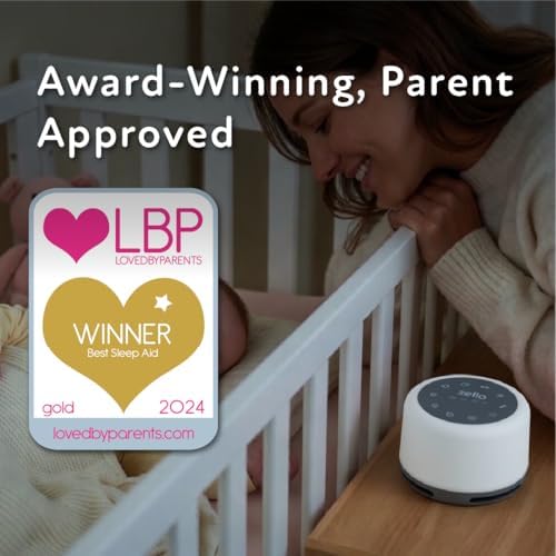 Zello | Original White Noise Machine for Babies & Adults | 30 Sounds | 7 Colour Night Light | Sleep Timer | USB Rechargeable | White Noise Machine Baby | Sleep Aid - Image 7