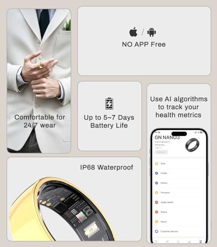 AI Smart Ring for Women Men, Health Ring with AI Health Analysis - Image 4