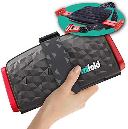 New Mifold Comfort Grab-and-go Car Backless Booster Seat-Compact and Portable for Every Day, Carpooling, Travel, Charcoal Grey by mifold