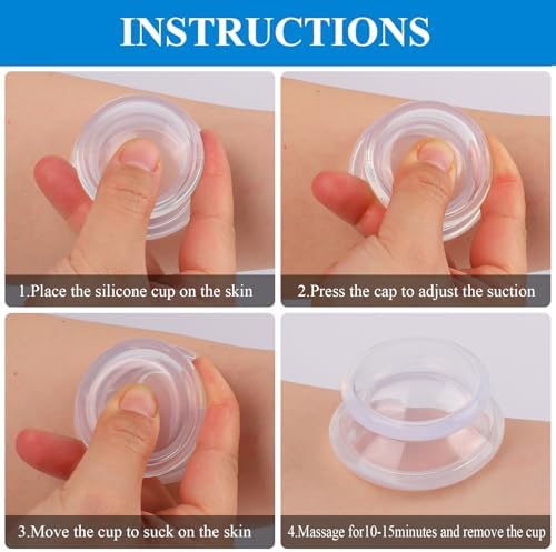Silicone Cupping Therapy Sets (Set of 3), Cupping Kit for Massage Therapy - Image 4