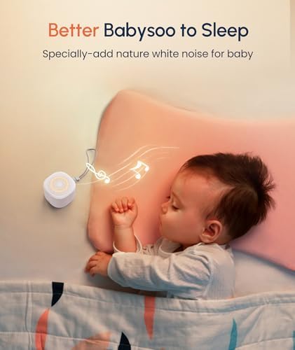 Mini Portable Sounds Machine with 20 Sounds White Noise,Sleeping Sounds Machine 15/30/60min Timer for Travel,Lunch Break,Baby Lullaby, Home, Office, Loud Noise Canceling Machine-2026 Updated Version - Image 5