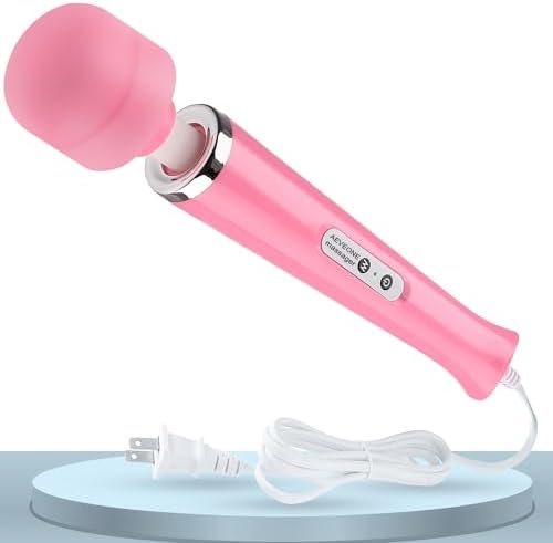 AEVEONE Wired Powerful Handheld Wand Massager, Strong Personal Vibration Massage for Sports Recovery, Back Muscle Aches, All Whole Body Pain (Pink) by AEVEONE