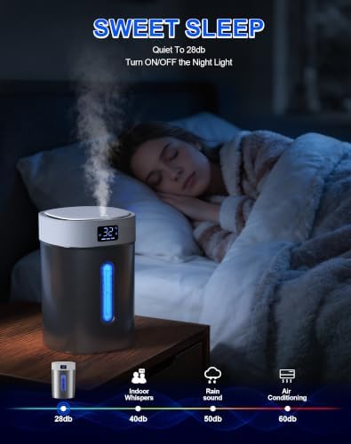 Stainless Steel Humidifiers for Bedroom,Large Room,Baby Nursery,Plants,Home - Image 5
