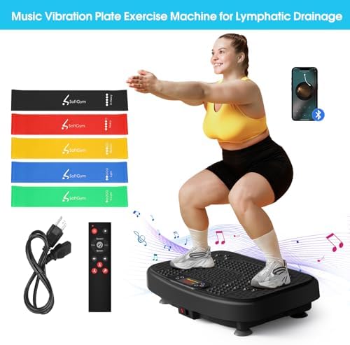 SoftGym Vibration Plate Exercise Machine for Lymphatic Drainage & Fitness - Image 2