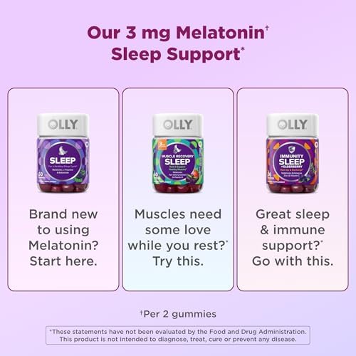 OLLY Muscle Recovery Sleep Gummy Supplement, Tart Cherry - 40 Count - Image 4