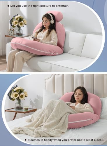 INSEN Reading Pillow, Back Pillow for Sitting in Bed and Couch - Image 6