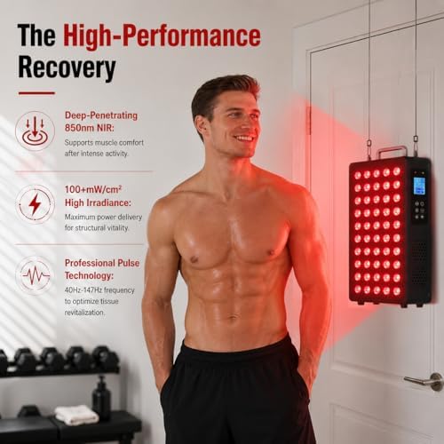Red Light Therapy Panel for Body and Face, 60 Dual Chip LEDs - Image 3