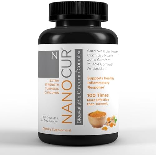 Turmeric Curcumin + Plant-Based Nano Carrier, Joint/Energy Support You Feel by NanoCur
