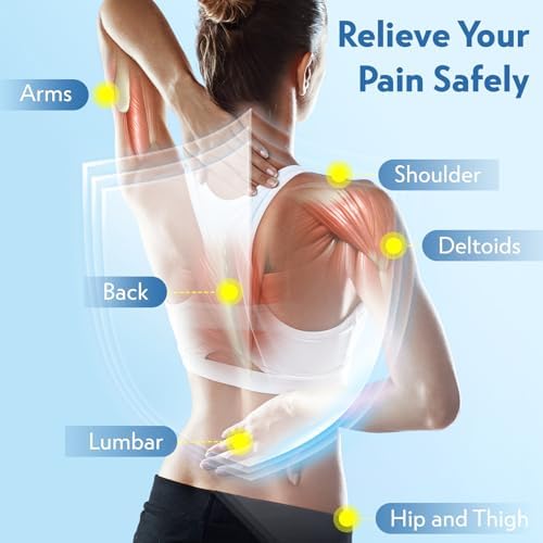 3-in-1 TENS Unit Muscle Stimulator with Color Display - Dual Channel EMS Machine, 28 Therapy Modes,40 Intensity Levels,8 Electrode Pads & EVA Case for Effective Pain Relief - Image 6