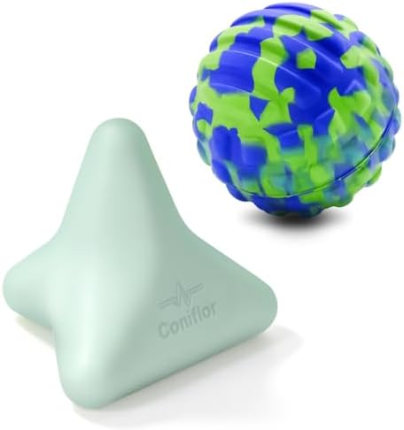 Fascia Release Tools Deep Tissue Massage Ball for Exercise & Recovery Targets Back, Shoulder, Legs&Feet - Relieves Muscle Knots, Trigger Point Massage, Pressure Point Therapy- Myofascial Release Ball by -Movementislife-