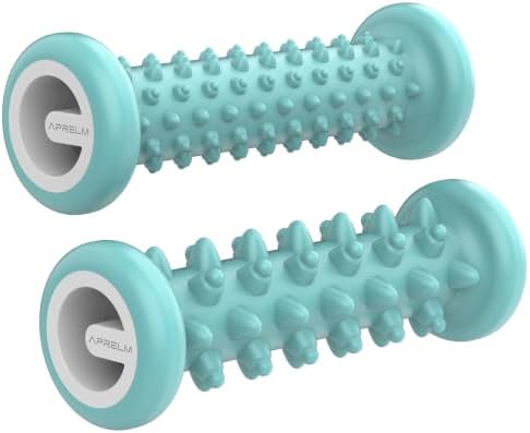 APRELM Foot Massager for Plantar Fasciitis Relief, Professional 2-Pack (Beginner & Enhanced) Foot Roller (Green) by APRELM