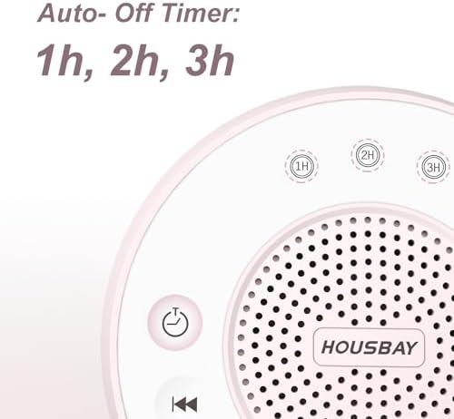 HOUSBAY Sound Machine White Noise for Sleeping, Pink - Image 4