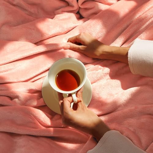 NANPIPER Soft Baby Blanket Lightweight-Breathable Fleece for Toddler All-Season Rose Tan Pink 30"x40" - Image 6