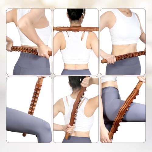 Wood Therapy Massage Tools, Guasha Massage Stick Body Slim Brush - Image 3