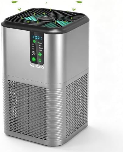 Air Purifiers for Home Large Room Up to 1750ft², Auto Air Quality Monitor by VENDFO