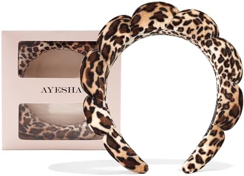 Ayesha Spa Headband for Washing Face Makeup Skincare Soft Sponge Hair band by AYESHA