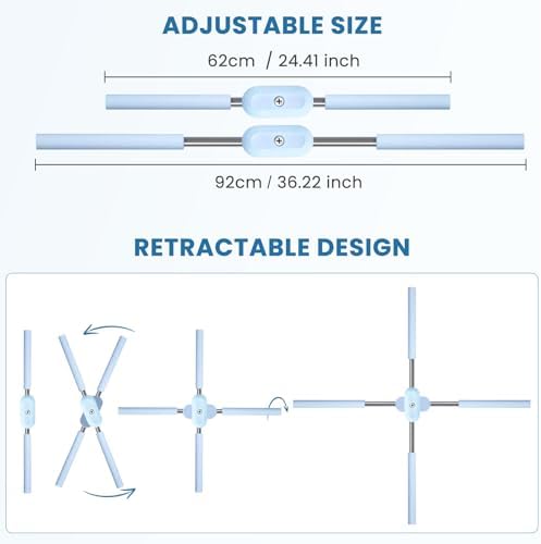 Yoga Stick, Back Cross Orthosis for Adult And Child, Foam Stainless Steel Material, Improving Hunchback and Chest Back Support, Hump Corrector Posture Corrector Stick Stretching rod(23.6-35.4in) - Image 4