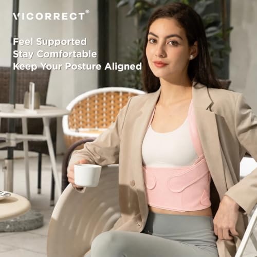 Vicorrect Posture Corrector for Women and Men: Adjustable Back Brace for Upper Back Support - Shoulder Neck Pain Relief - Lightweight Breathable Design - Image 6