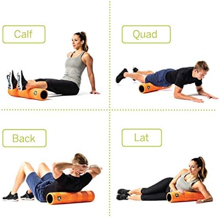 TRIGGERPOINT PERFORMANCE THERAPY GRID Patented Multi-Density Foam Massage Roller Exercise Deep Tissue Muscle Recovery - Relieves Muscle Pain & Tightness, Improves Mobility & Circulation (26"), Orange - Image 5