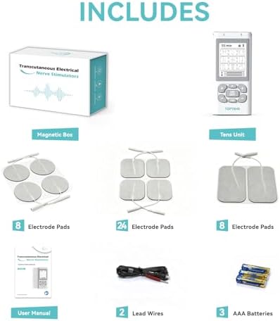 Dual Channel TENS Unit Muscle Stimulator Machine，9 Modes with 40pcs Premium Electrode Pads for Pain Relief - Image 6