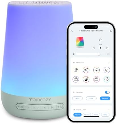 Momcozy Smart White Noise Machine for Baby Sleeping with Night Light, Green by Momcozy