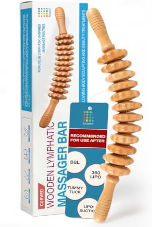 Bruizex Wood Therapy Massage Tool, Lymphatic Drainage Massage Roller Stick by BruizexTheUltimateRecoveryMust-Have