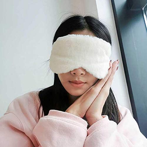 RAYNAG 4 Pack Plush Eye Mask Soft Sleeping Blindfold Eye Cover for Sleepover Gift Birthday Party Favors, Comfortable Silky Fabric on the Back, Cozy, Fluffy and Furry #1, 4 Colors - Image 2
