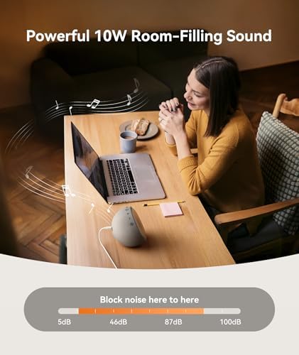 Dreamegg White Noise Machine for Adults - 10W Powerful Sound Machine with 29 Soothing Sounds, Noise Masking for Snoring, Traffic & Office Privacy, Ideal for Home, Travel & Deep Sleep - Image 4