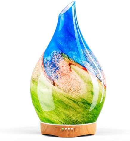 Porseme Essential Oil Diffuser 280ml Handmade Glass Diffuser 7H Runtime by Porseme