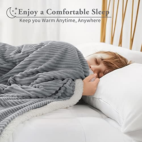 LBRO2M Sherpa Fleece Bed Blanket Super Soft Plush Warm Throw King 90"X104" - Image 6