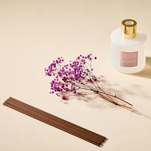 COCORRÍNA Reed Diffuser - Cherry Blossom 17 Fl.oz Reed Diffuser with 8 Sticks Scented Diffuser with Preserved Flowers for Bathroom Home Decor - Image 6