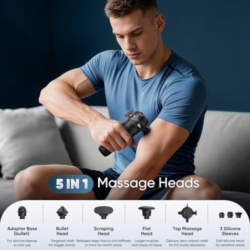 M1 Mini Massage Gun–High Frequency Vibration Massager for Pain Relief - Image 4