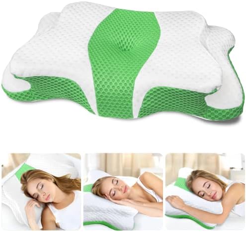 CHxxy Memory Foam Pillows, Cervical Pillow for Neck & Shoulder Pain Relief by CHxxy