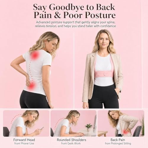 Back Brace Posture Corrector for Women - Adjustable Posture Brace for Women Under Clothes - Back Brace for Posture Upper Back Support - Invisible Comfort for Office Daily Wear - Comfortable Hunchback Slouching for Neck Shoulder Back Straightener(Medium) - Image 7