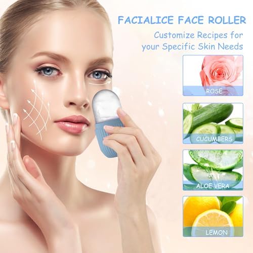 3 Pack Ice Roller for Face Eyes Women Facial Depuffer,Skin Care,Ice Pack Neck Massager,Cooling &Soothing,Beauty Essentials (Blue) - Image 6