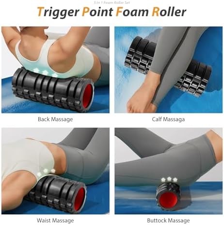 SUBCULTUREPICK 5 in1 Foam Roller Set, Trigger Point Foam Roller Deep Tissue - Image 3