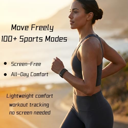 Smart Bracelet Health and Fitness Tracker No Subscription Fees Black - Image 2