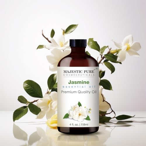 Majestic Pure Essential Oil with Glass Dropper - 100% Pure and Natural - Essential Oils for Diffuser, Aromatherapy, Soap and Candle Making, Jasmine Essential Oil, Jasmine Oil, 4 Fl Oz (Pack of 2) - Image 4
