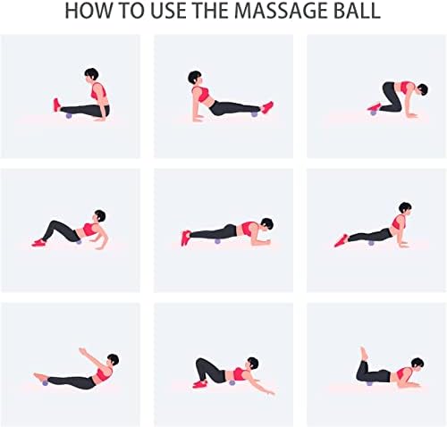 Hard Peanut Massage Ball, Double Lacrosse Massage Ball. Deep Tissue Massager Mobility Roller for Physical Therapy Myofascial Release Trigger Point Muscle Relax Pain Relief Acupressure (Purple) - Image 6