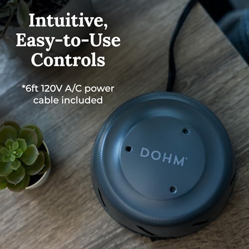 Yogasleep Dohm Uno White Noise Sound Machine, Real Fan Inside for Non-Looping White Noise, Sleep Aid, Office Privacy & Meditation for Adults & Baby, Registry Gift (Charcoal) - Image 6