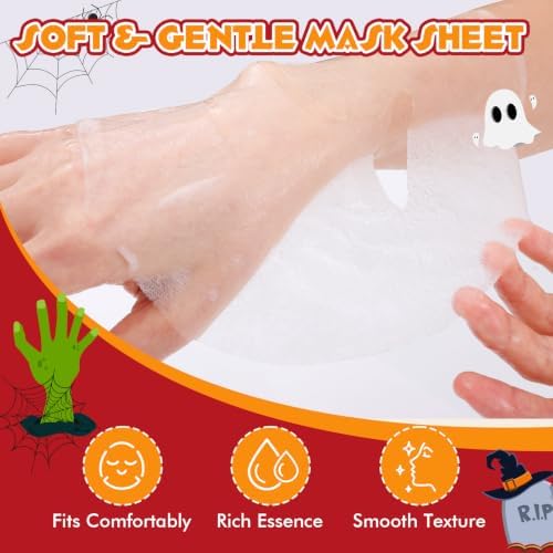 KONEUK 30 Pack Halloween Face Mask Set, Hydrating Sheet Facial Mask - Image 4