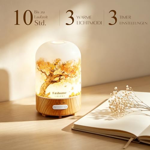 Essential Oil Diffuser, Hand Blown Glass Diffuser with Quiet Mist - Image 4