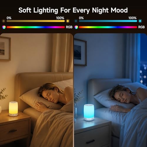 Sound Machine, White Noise Machine with 32 Soothing Sleep Sounds, Adjustable Night Light, App Remote Control, Personal Sleep Routine Alarm Clock for Baby Kids Adults - Image 5