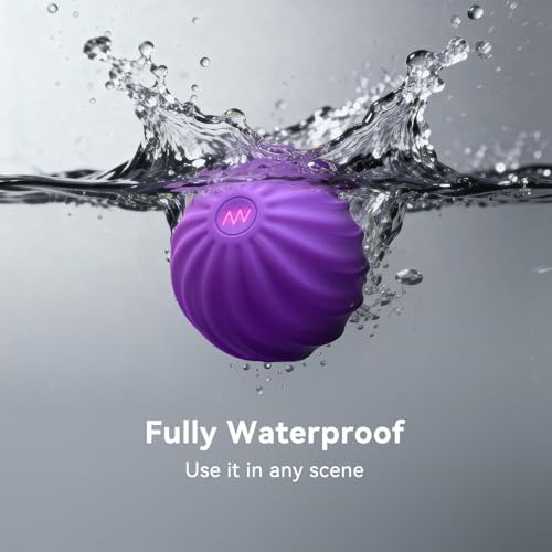 2.4" Mini Electric Vibrating Massage Ball, 10-Speed Fitness Yoga Massage Roller for Palm, Hand, Foot, Leg, Neck, Back, Multi-Directional Massage Ball (Violet) - Image 2